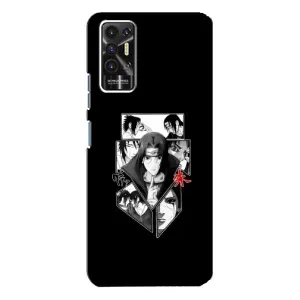 Чехлы на тему: Итачи Учиха для TECNO Pova-2 (LE7n) (AlphaPrint) (коллаж Итачи)