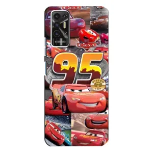 Силиконовый чехол Маквин для TECNO Pova-2 (LE7n) (Коллаж Молния Маквин)