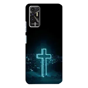Християнські Чохли для TECNO Pova-2 (LE7n) (AlphaPrint) (Хрест і місто)