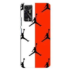 Чехлы для TECNO Pova-2 (LE7n) - с картинкой JORDAN (AlphaPrint) (Лого Джордан)