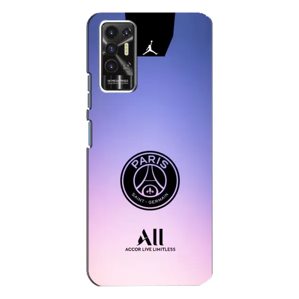 Чехол с принтом «лого PSG» для TECNO Pova 2 (LE7n)