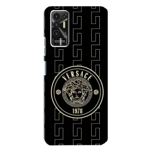 Чохли VERSACE для ТЕКНО Пова-2 (ЛЕ7н) (PREMIUMPrint) (Лого Версаче)