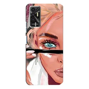 Чохол з друком для TECNO Pova-2 (LE7n) - (Мода) (AlphaPrint) (Макіяж)