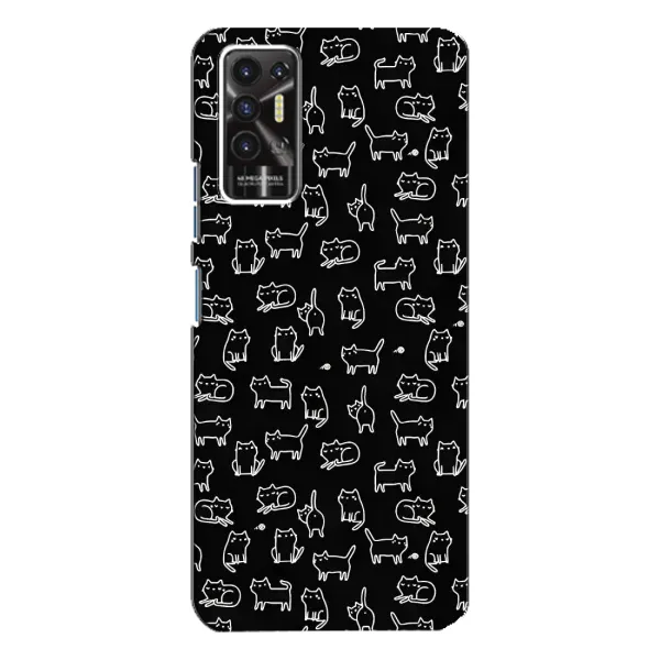 Чехол с принтом «Меленькие котики» для TECNO Pova 2 (LE7n)