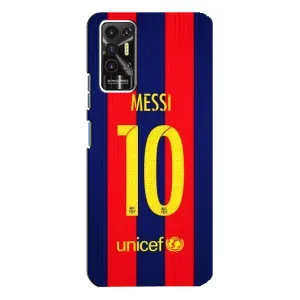 Чехлы Месси для TECNO Pova-2 (LE7n) (AlphaPrint) (Messi Barca 10)
