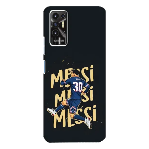 Чехол с принтом «Messi ПСЖ» для TECNO Pova 2 (LE7n)