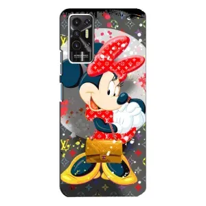 Чохол Disney Mouse TECNO Pova-2 (LE7n) (PREMIUMPrint) (Minni з бантіком)