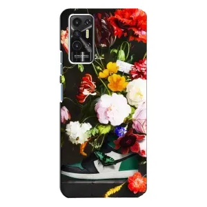 Бренднові Чохли для TECNO Pova-2 (LE7n) - (PREMIUMPrint) (Nike цветы)