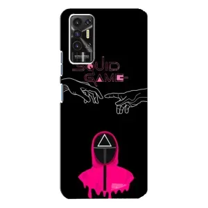 Чехол Гра в кальмара для TECNO Pova-2 (LE7n) (Минимализм Игра кальмара)