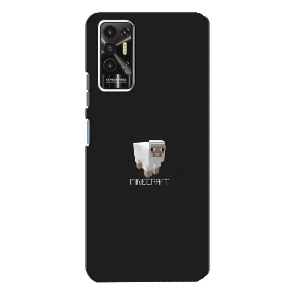 Чехол с принтом «Овечка Майнкрафт» для TECNO Pova 2 (LE7n)