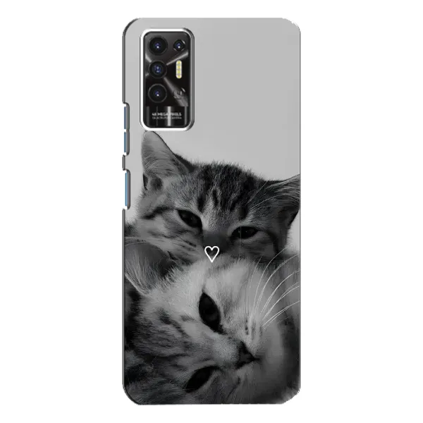 Чохол з принтом «Пара котів» для TECNO Pova 2 (LE7n)