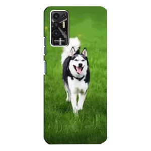 Чохол з Хаскі TECNO Pova-2 (LE7n) - (AlphaPrint) (Радісний Хаскі)