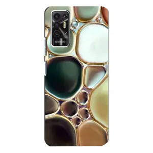 Мраморный чехол на TECNO Pova-2 (LE7n) (VPrint) (Радужный Мрамор)