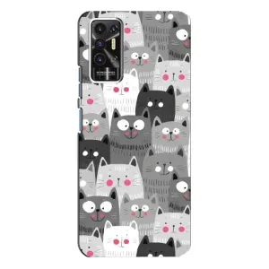 Чохли з Котиками для TECNO Pova-2 (LE7n) (VPrint) (Мальовані котики)
