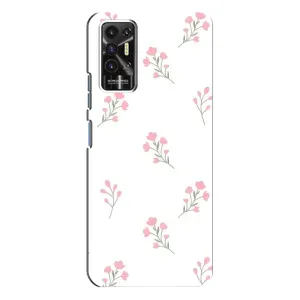 Чохол з розовим принтом для TECNO Pova-2 (LE7n) (Рожеві квіти)