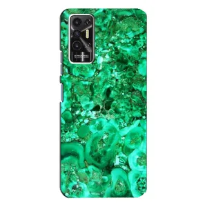 Мраморный чехол на TECNO Pova-2 (LE7n) (VPrint) (Салатный Мрамор)