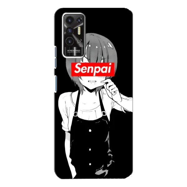 Чехол с принтом «Senpai» для TECNO Pova 2 (LE7n)