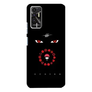 Чехлы на тему: Итачи Учиха для TECNO Pova-2 (LE7n) (AlphaPrint) (глаза Итачи)