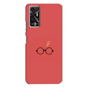 Чехлы с Гарри Поттером для TECNO Pova-2 (LE7n) (AlphaPrint) (шрам и очки)