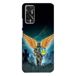 Чехлы с картинкой ЗСУ для TECNO Pova-2 (LE7n) (AlphaPrint) (Солдат ЗСУ)