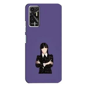 Чехлы Венсдей на TECNO Pova-2 (LE7n) Уэнсдей (AlphaPrint)