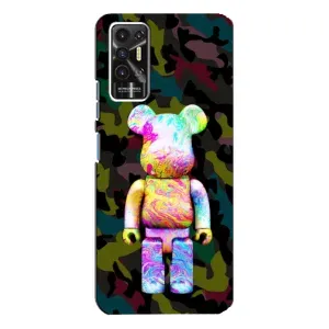 Чохли для TECNO Pova-2 (LE7n) - Bearbrick Louis Vuitton (PREMIUMPrint) (Яскравий Bearbrick)