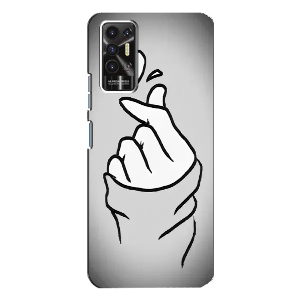 Чехол с принтом «Значок Love» для TECNO Pova 2 (LE7n)