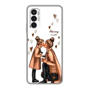 Чохол з друком для Tecno POVA 3 (LF7n) - (Мама з дитинкою) (AlphaPrint) (Донька і мама)