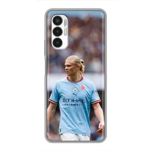 Чехлы с футболистом Ерлинг Холанд для Tecno POVA 3 (LF7n) (AlphaPrint) (Эрлинг Холанд)
