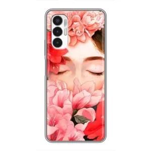 Чехлы (ART) Цветы на Tecno POVA 3 (LF7n) (VPrint) (Очі в квітах)