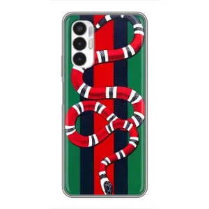 Чохли GUCCI для ТЕКНО ПОВА 3 (ЛФ7н) (AlphaPrint) (Gucci змія)
