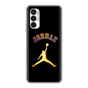 Чехлы для Tecno POVA 3 (LF7n) - с картинкой JORDAN (AlphaPrint) (Jordan Gold)
