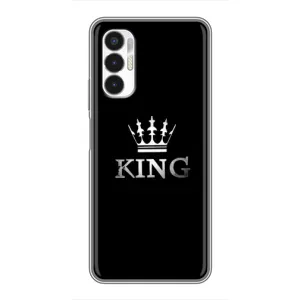 Чохол з Короною ТЕКНО ПОВА 3 (ЛФ7н) - (AlphaPrint) (KING)