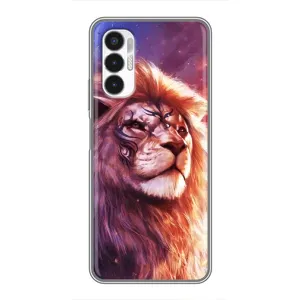 Чохол з картинкою ЛЕВ для Tecno POVA 3 (LF7n) (VPrint) (Красочний Лев)