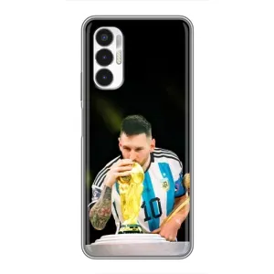 Чехлы для Tecno POVA 3 (LF7n) (Leo чемпион) (AlphaPrint) (Кубок Месси)