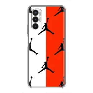 Чехлы для Tecno POVA 3 (LF7n) - с картинкой JORDAN (AlphaPrint) (Лого Джордан)