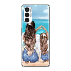 Чохол з друком для Tecno POVA 3 (LF7n) - (Мама з дитинкою) (AlphaPrint) (Мама з донькою)