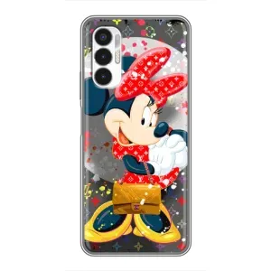 Чохол Disney Mouse Tecno POVA 3 (LF7n) (PREMIUMPrint) (Minni з бантіком)