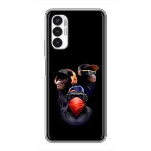 Чохол з Мавпами Tecno POVA 3 (LF7n) - (AlphaPrint) (Три мавпи)