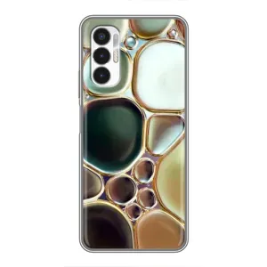 Мраморний чехол на Tecno POVA 3 (LF7n) (VPrint) (Радужний Мрамор)