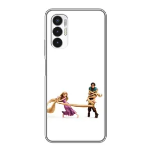 Чехол с принтом «Рапунцель и Флин» для TECNO POVA 3 (LF7n)
