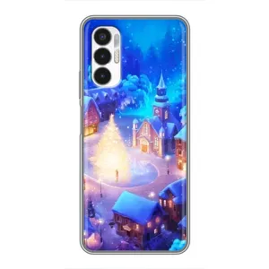 Різдвяні Чохли для Tecno POVA 3 (LF7n) (VPrint) (Різдвяне місто)