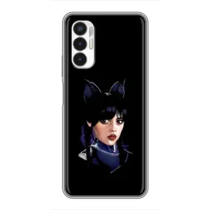Чехлы Венсдей на Tecno POVA 3 (LF7n) Уэнсдей (AlphaPrint)