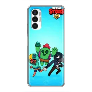 Чехлы Brawl Stars для Tecno POVA 3 (LF7n) (AlphaPrint) (Тріо героїв)