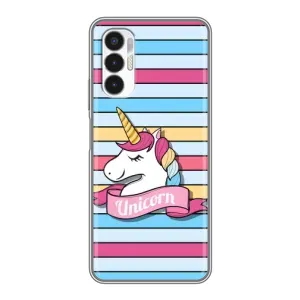 Чехол для техно Пова 3 - (Единорожки - Новинки) (AlphaPrint) (Unicorn)
