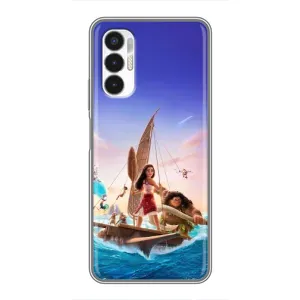 Чехол с мультфильмом Моана Tecno POVA 3 (LF7n) (Команда Ваяна Мауи)