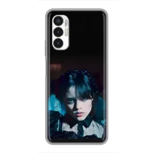Чохли Венсдей на Tecno POVA 3 (LF7n) Уенсдей (AlphaPrint) (погляд Венздей)