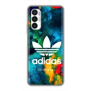 Чехлы Адидас для Tecno POVA 3 (LF7n) (AlphaPrint) (Яркий Адидас)
