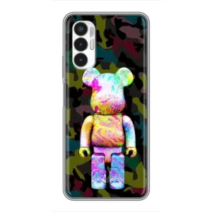 Чохли для Tecno POVA 3 (LF7n) - Bearbrick Louis Vuitton (PREMIUMPrint) (Яскравий Bearbrick)