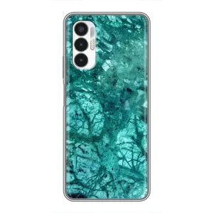 Мраморний чехол на Tecno POVA 3 (LF7n) (VPrint) (Зелений мрамор)
